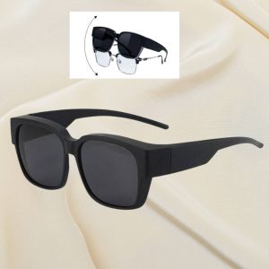 SUBEI1 Fit Over Glasses - POLARIZED SHINY BLACK