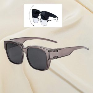 SUBEI1 Fit Over Glasses - POLARIZED CLEAR GREY